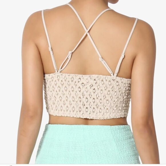 Beige strappy lace bralette sizes 36, 38 and 40 NIB - Picture 3 of 5